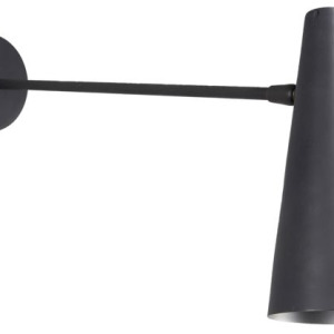 House Doctor væglampe Precise mat sort jern/messing L47 cm E14 LED væglys