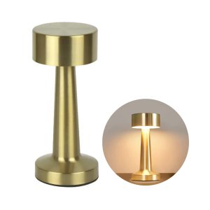 LED Bordlampe - Genopladelig - CCT - USB - Messing farve - 1W