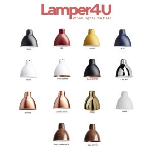 Lampe Gras No. 203 væglampe - Sort/messing / Rund