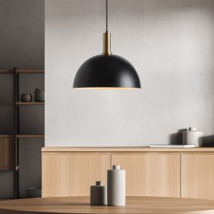 Nordic Seasons Bowl Pendel Sort/messing
