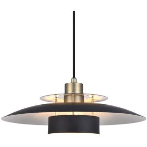 Sørup pendel fra Halo Design - Sort/messing