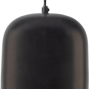 Tirsa, Pendel lampe, sort/messing, H36x20x20 cm, metal