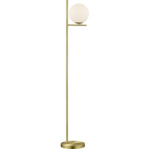 Trio Lighting Pure gulvlampe, messing