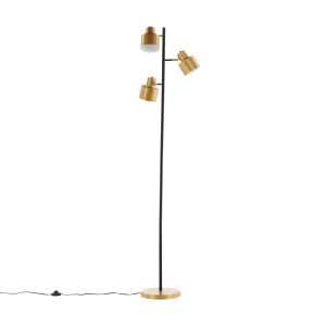 VENTURE DESIGN Vifta gulvlampe - messing og sort stål