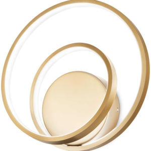 Væglampe Ideal Lux Oz integreret LED-lampe messing 30W 3000 lm moderne design