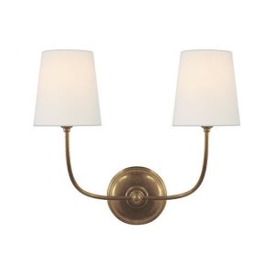 Vendome væglampe antik messing