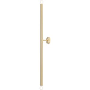Aldex Tubo 2 væglampe, messing, 100 cm