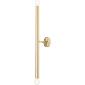 Aldex Tubo 2 væglampe, messing, 60 cm