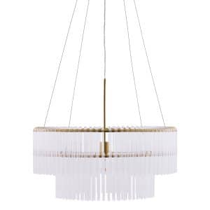 Globen Lighting Hook pendellampe 60 cm, klar/messing