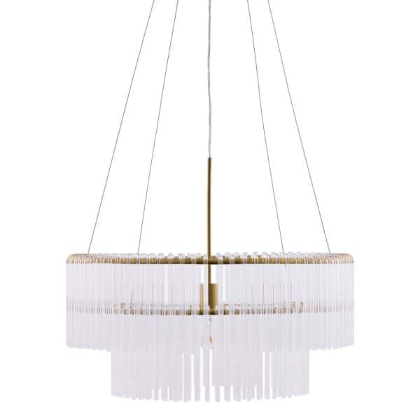 Globen Lighting Hook pendellampe 60 cm, klar/messing