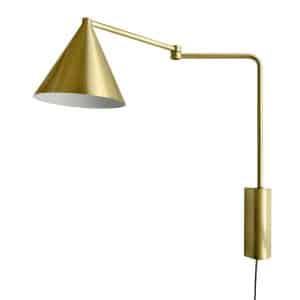 MOUD Home - Más væglampe børstet messing