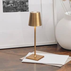 Nordic Seasons Garda Mini 24cm Trådløs Bordlampe Ip54 Messing