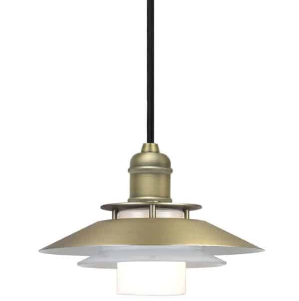Pendel 1123 Halo Design - Small oxid messing