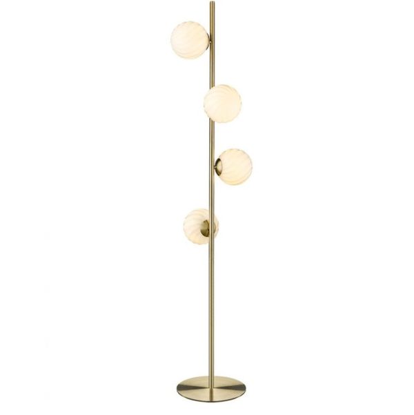 Twist 4 gulvlampe fra Halo Design - Messing