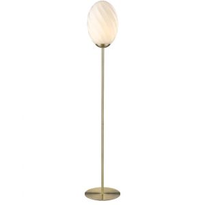 Twist Oval gulvlampe fra Halo Design - Messing