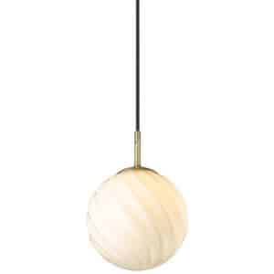 Twist pendel fra Halo Design - Messing Ø15 cm