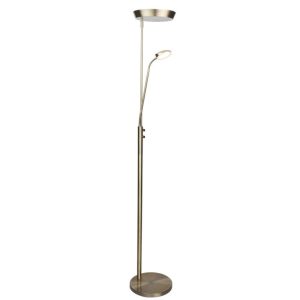 Vegas Combi gulvlampe m. dæmper fra Halo Design - Antik messing