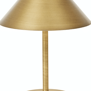 Bordlampe Halo Design Hygge i messing med genopladelig LED IP54 Ø15 x H19 cm