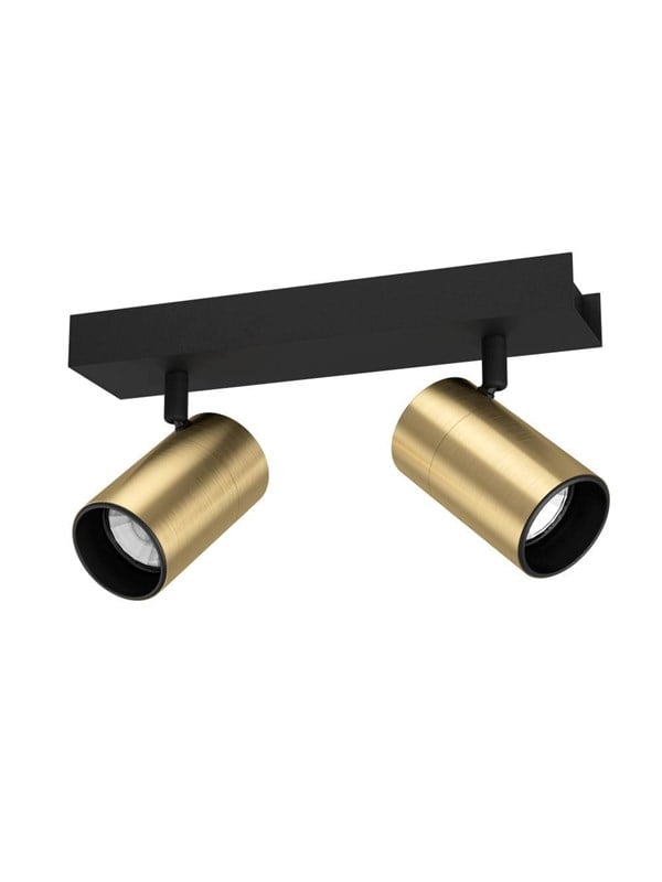 EGLO Stars of Light CUMARIBO loftlampe 2xGU10 sort/messing