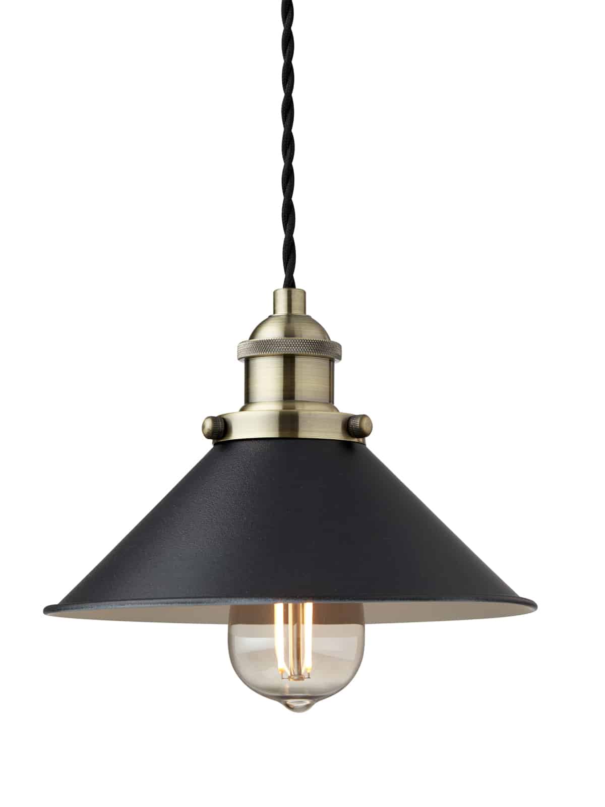 Nielsen Light Neksø Pendel Sort/Antik messing