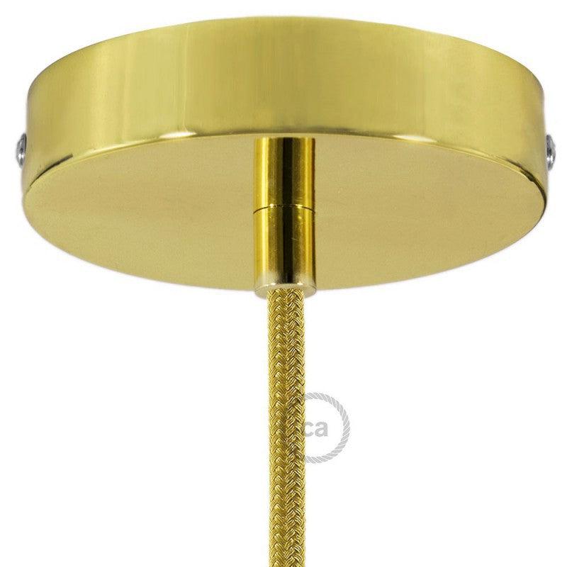 Creative Cables Roset Til 1 Lampe Ø12 Klar Messing