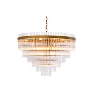 East lysekrone antik messing