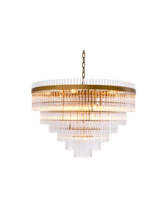 East lysekrone antik messing