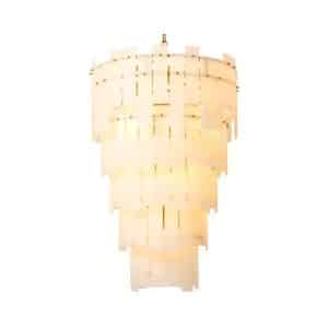 Greyson lysekrone antik messing alabaster