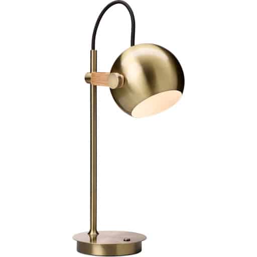 Halo Design DC genopladelig bordlampe, messing