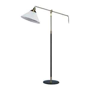 Le Klint 349 Gulvlampe - Papir - Messing/sort