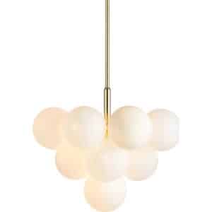 Markslöjd Merlot lysekrone, messing