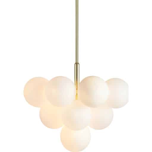 Markslöjd Merlot lysekrone, messing