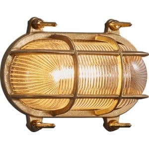 Nordlux Helford udendørs væglampe, messing