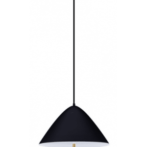 OROS Loftlampe i metal og akryl Ø40 cm 1 x 17W LED - Satineret sort/Messing