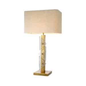 Mirabella bordlampe antik messing