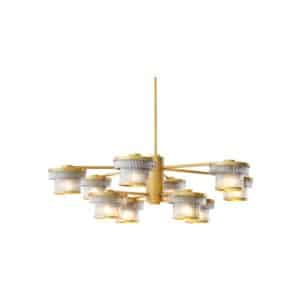 Andromeda lysekrone antik messing