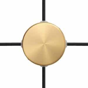 Creative Cables Samleroset Med 4 Sidehuller Børstet Messing