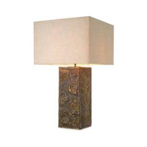 Kamari bordlampe antik messing