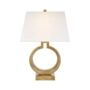 Ring Form bordlampe antik messing